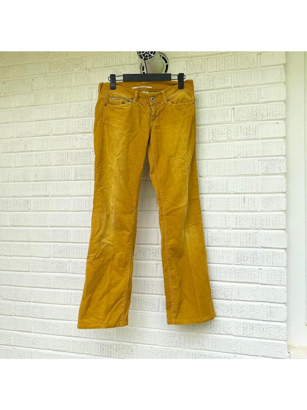 Vintage Nolita North Little Italy Low Rise Mustard Yellow Corduroy Pants